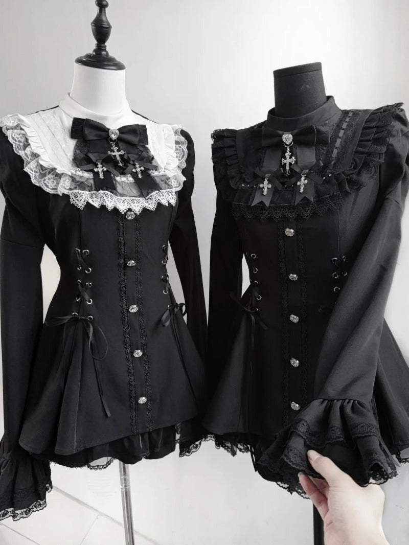 Cute Lolita Flutter Sleeve Dress BY9292