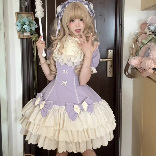 Cream Tart Pastel Pink Lolita Dress BY0044