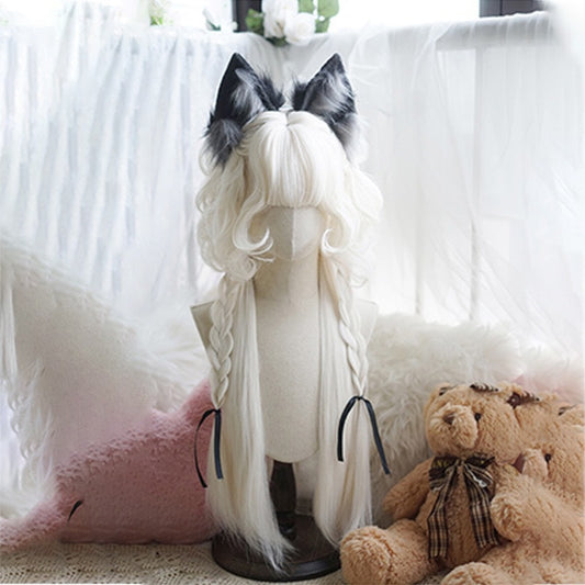 Milky White Jellyfish Cut Curly Lolita Wig BY0941