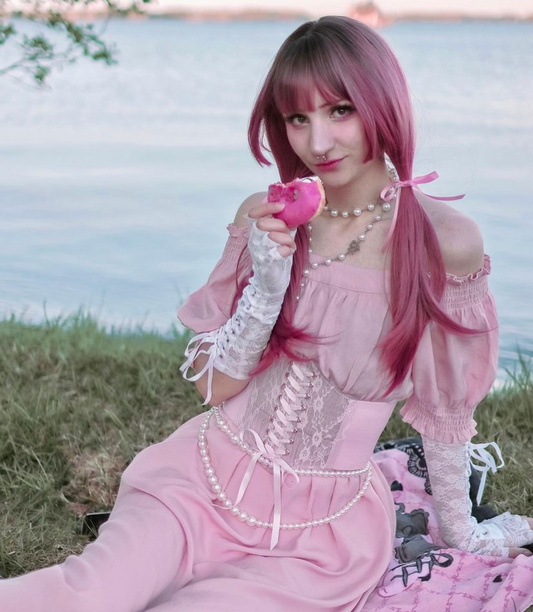 ''RESPBERRY'' HIME CUT LONG WIG BY31111