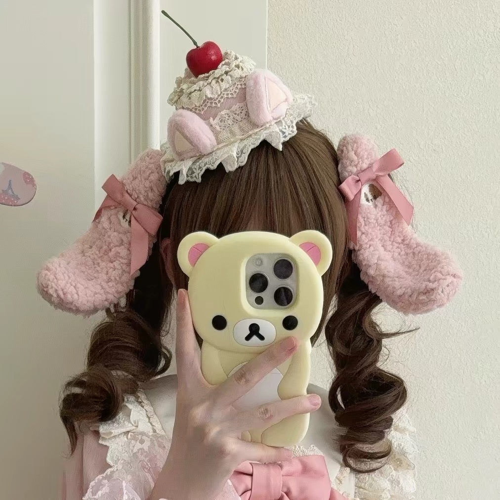 Pink/Blue/Black Striped Bow Cake Tier Sweet Lolita Dress | In Stock BY0002
