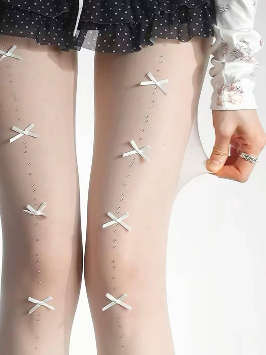 Kawaii Japanese Lolita White Tights BY9216