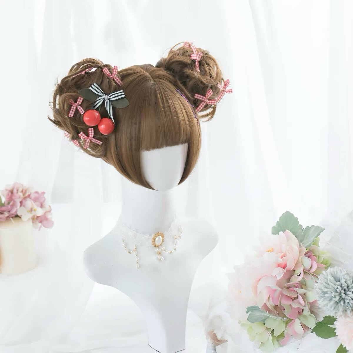 Lilith Dual Claw Clip Lolita Wig with Straight Bangs BY4455