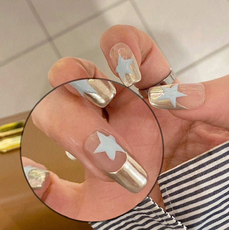 hanmade star french fake nails BY10014