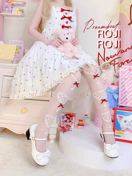 Sweet Heartbeat Lolita Thigh High Socks BY1166
