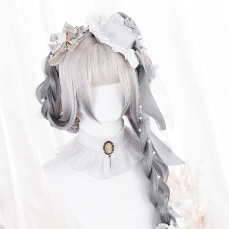 Lolita gradient gray natural Straight JK Wig BY5051