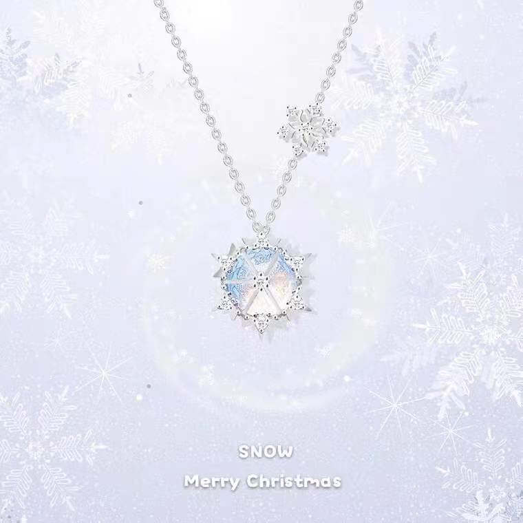 S925 Silver DREam Snow necklace (new year gift) BY8060