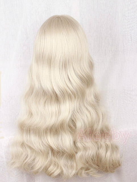 CUTE DOLL BLONDE LONG CURLY WIG BY70160