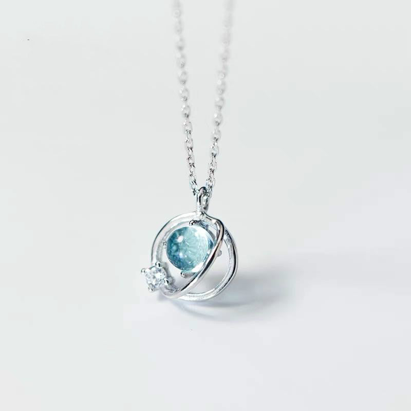 JAPANESE SWEET BLUE UNIVERSAL NECKLACE BY8088
