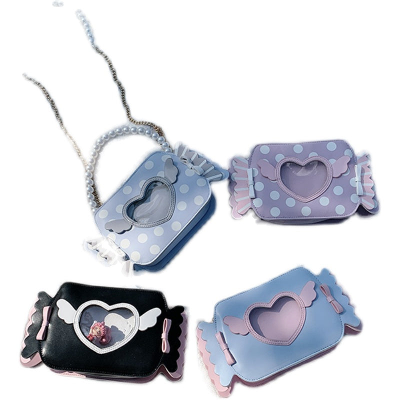 Candy wave point sweet Lolita One Shoulder Messenger Bag BY0150