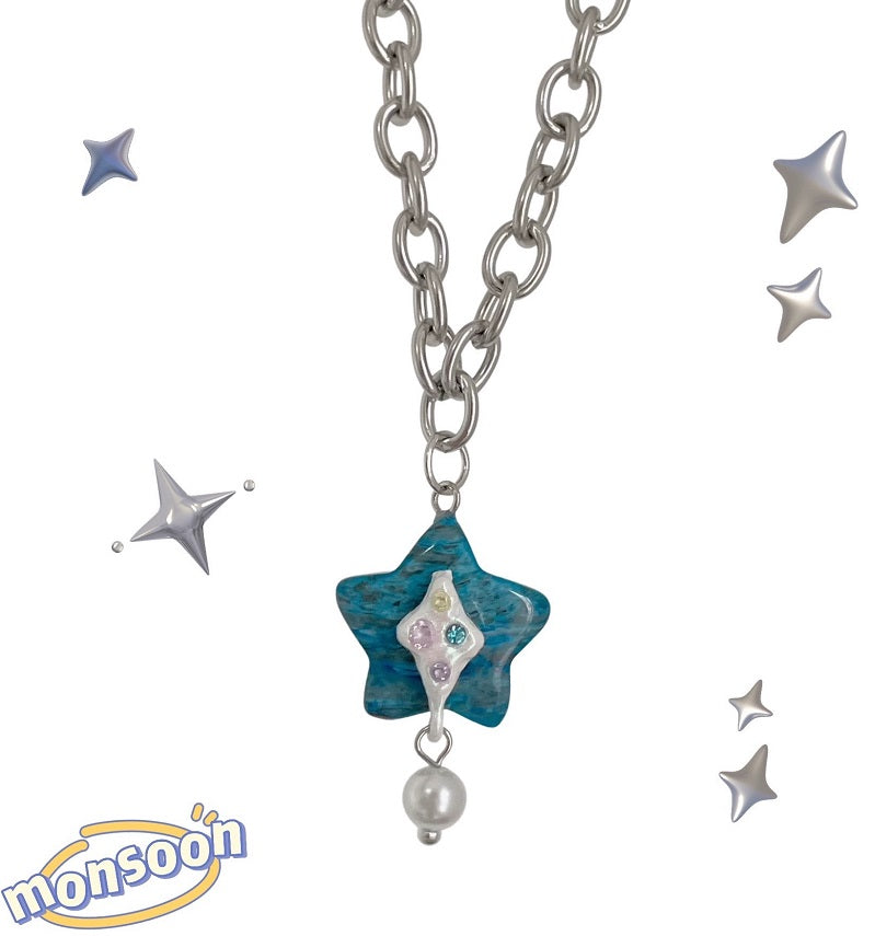 Five pointed star necklace by12281
