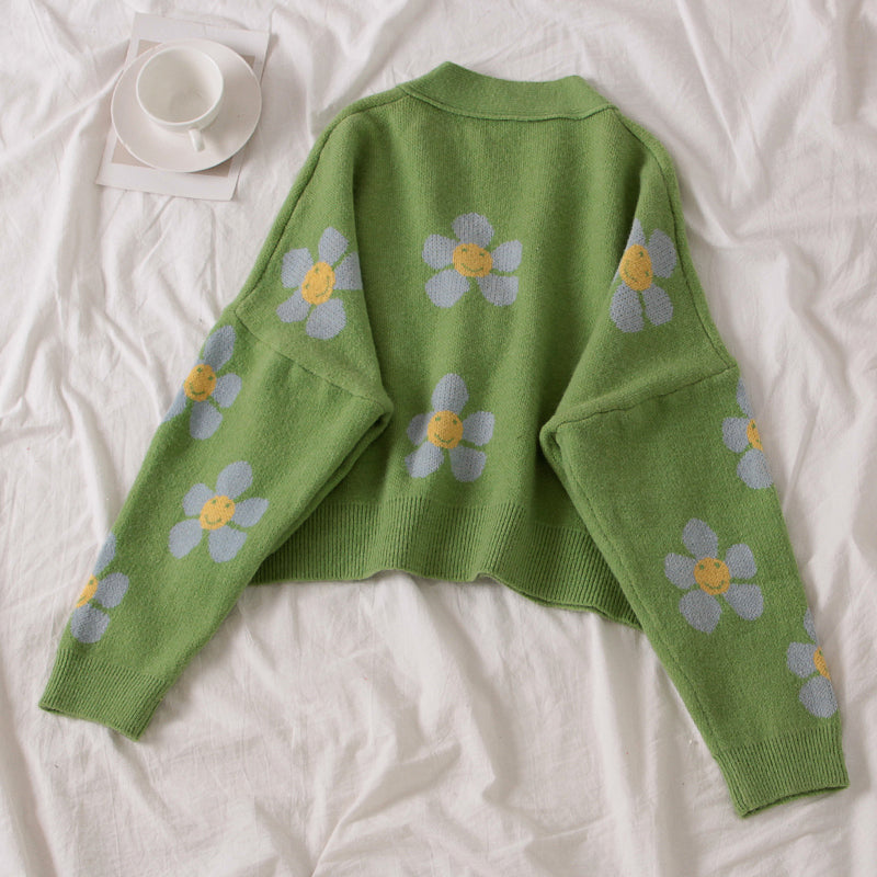 4 COLORS "FLOWERS" SWEATER BY21077