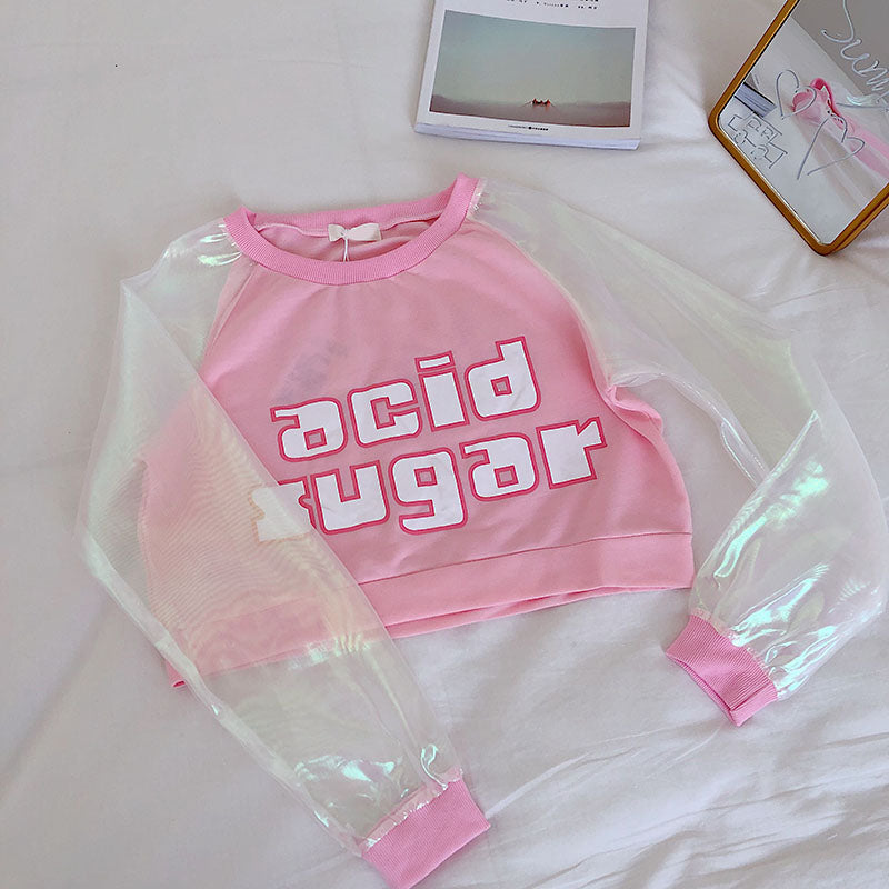 CUTE LASER PERSPECTIVE LONG SLEEVE T-SHIRT BY22402