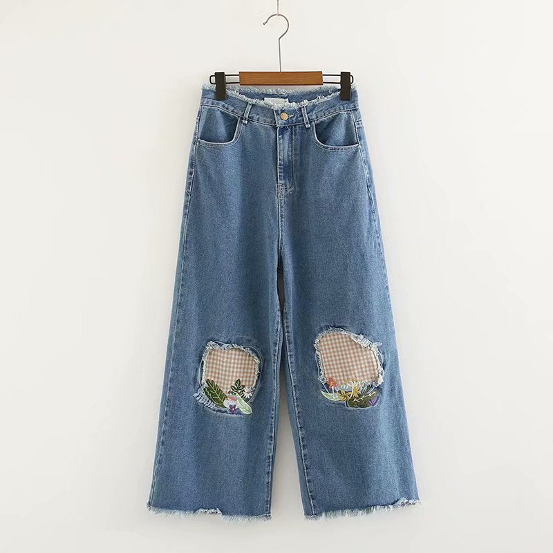CUTE "PICNIC" JEANS BY63110