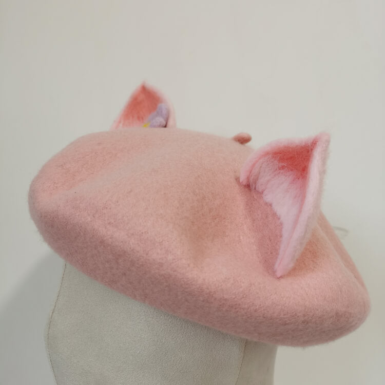 HANDMADE CUTE LOVELY Fox ear Wool Beret HAT BY9002