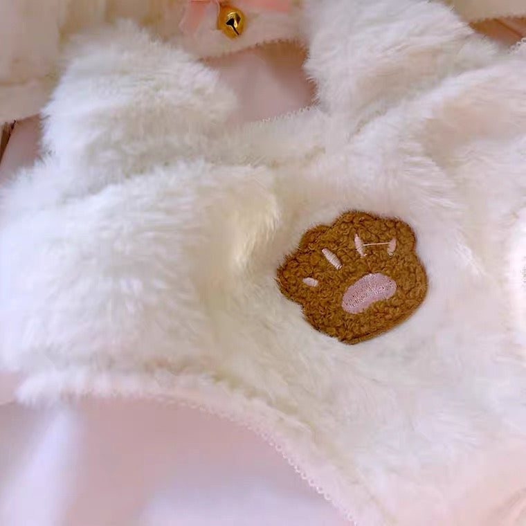 Japanese softgirl plush cat paw underwear BY10500