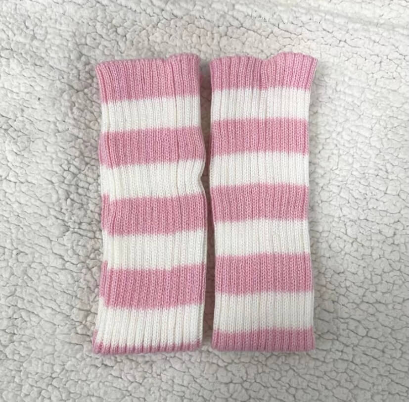 Japanese harajuku ins jk striped knit knee socks BY1196