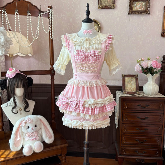 Muffin  Lolita | Strawberry Cake Pink Sweet Lolita Skirt  BY1026