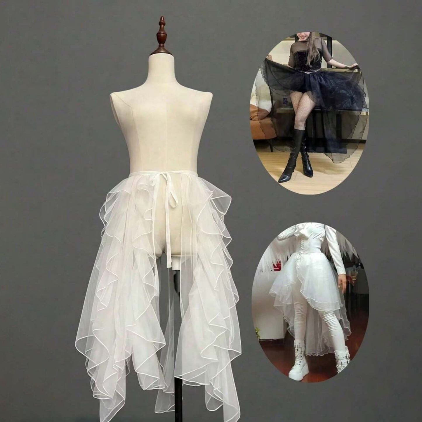 Irregular Train Lolita Petticoat BY0907