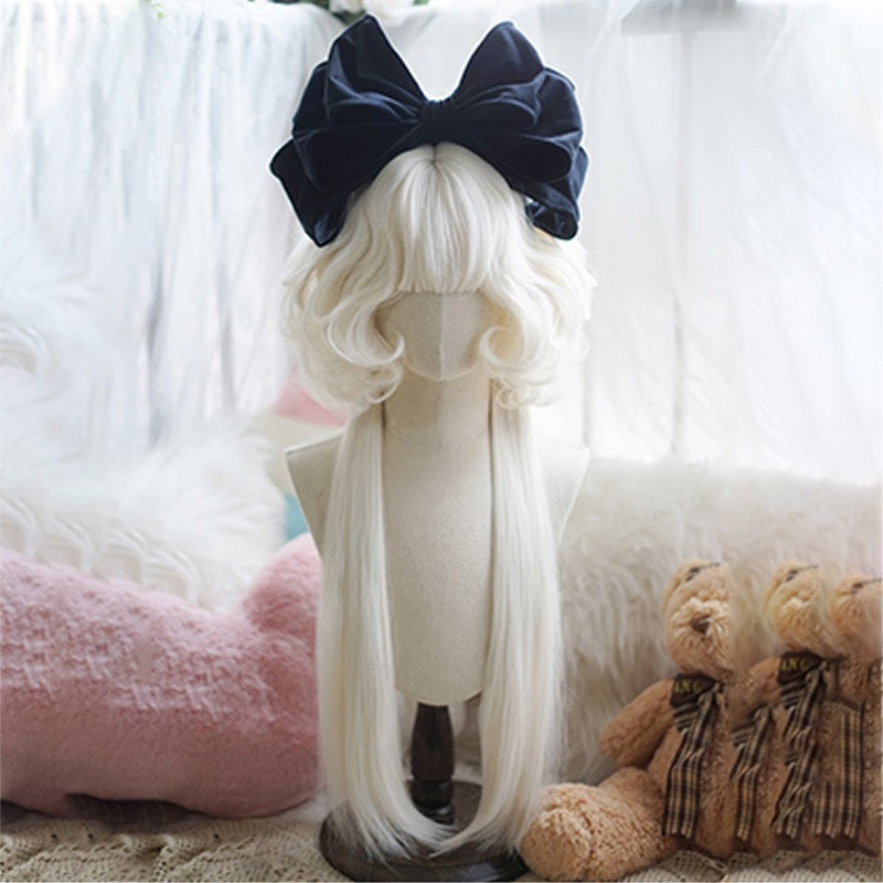 Milky White Jellyfish Cut Curly Lolita Wig BY0941