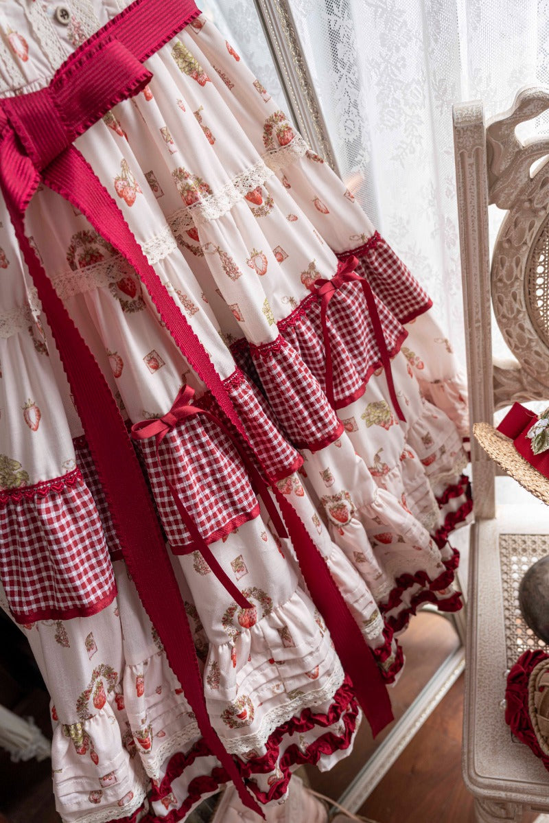 Sweet Little Strawberry Lolita JSK Dress BY1016