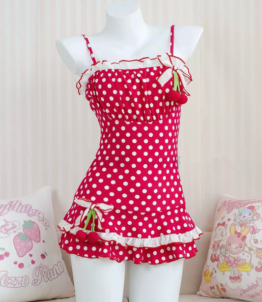 Sweet cherry bikini swimsuit BY0020