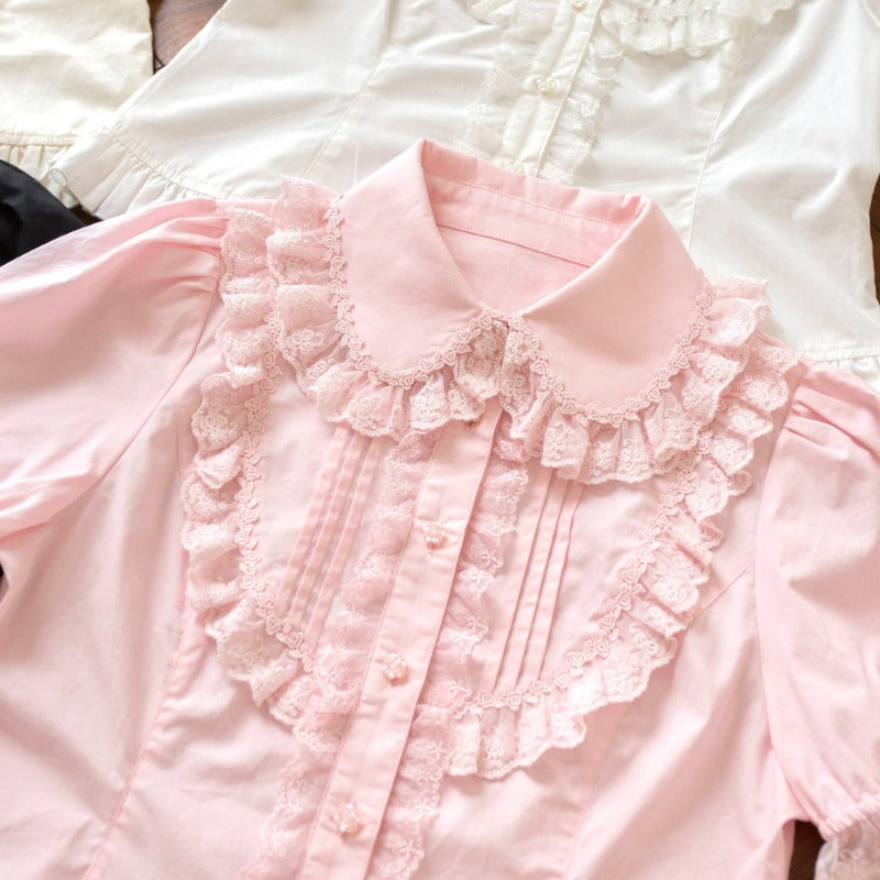 4 Color Cotton Lolita  Blouse BY1013