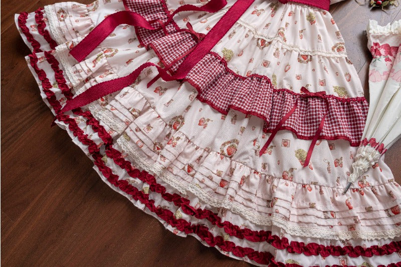 Sweet Little Strawberry Lolita JSK Dress BY1016