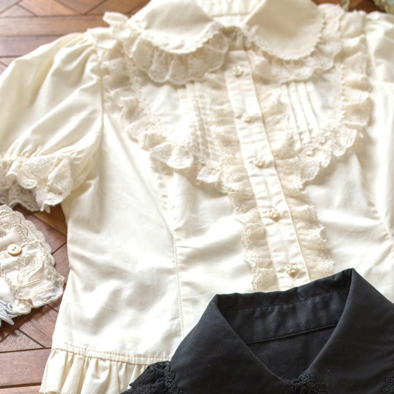 4 Color Cotton Lolita  Blouse BY1013