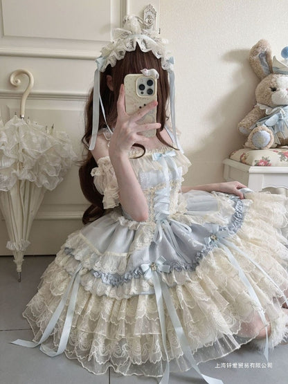 Lolita Dress Ballet Style JSK Sleeveless Strap Dress  BY9112