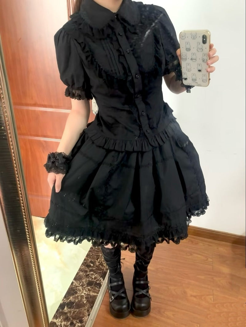 4 Color Cotton Lolita  Blouse BY1013
