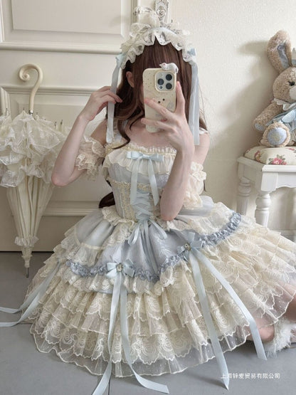 Lolita Dress Ballet Style JSK Sleeveless Strap Dress  BY9112