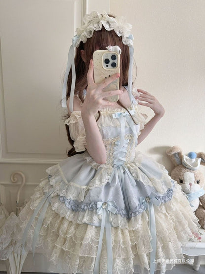 Lolita Dress Ballet Style JSK Sleeveless Strap Dress  BY9112