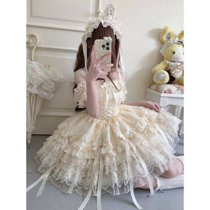 Lolita Dress Ballet Style JSK Sleeveless Strap Dress  BY9112
