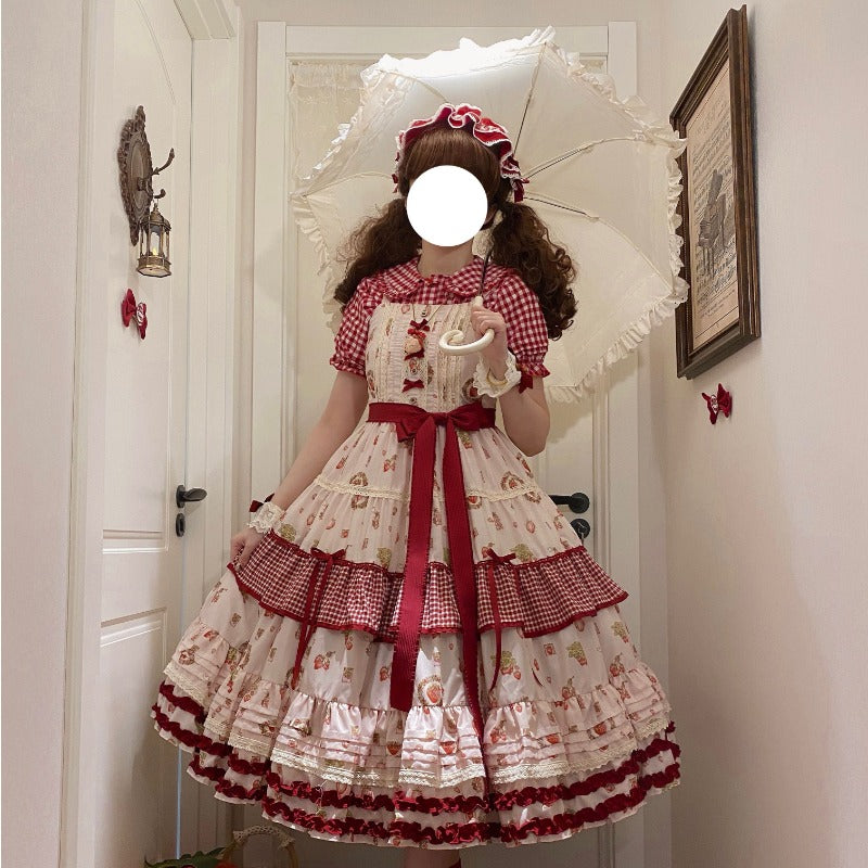 Sweet Little Strawberry Lolita JSK Dress BY1016