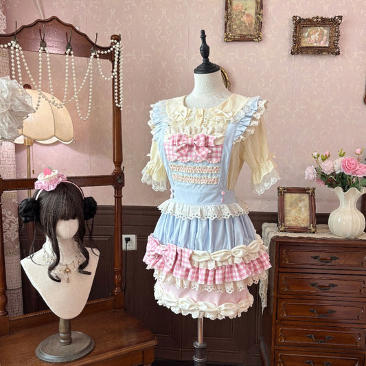 Muffin  Lolita | Strawberry Cake Pink Sweet Lolita Skirt  BY1026