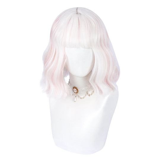 Ice Cream Macaron Color Fairy Short Bubble Curl Wig by0996