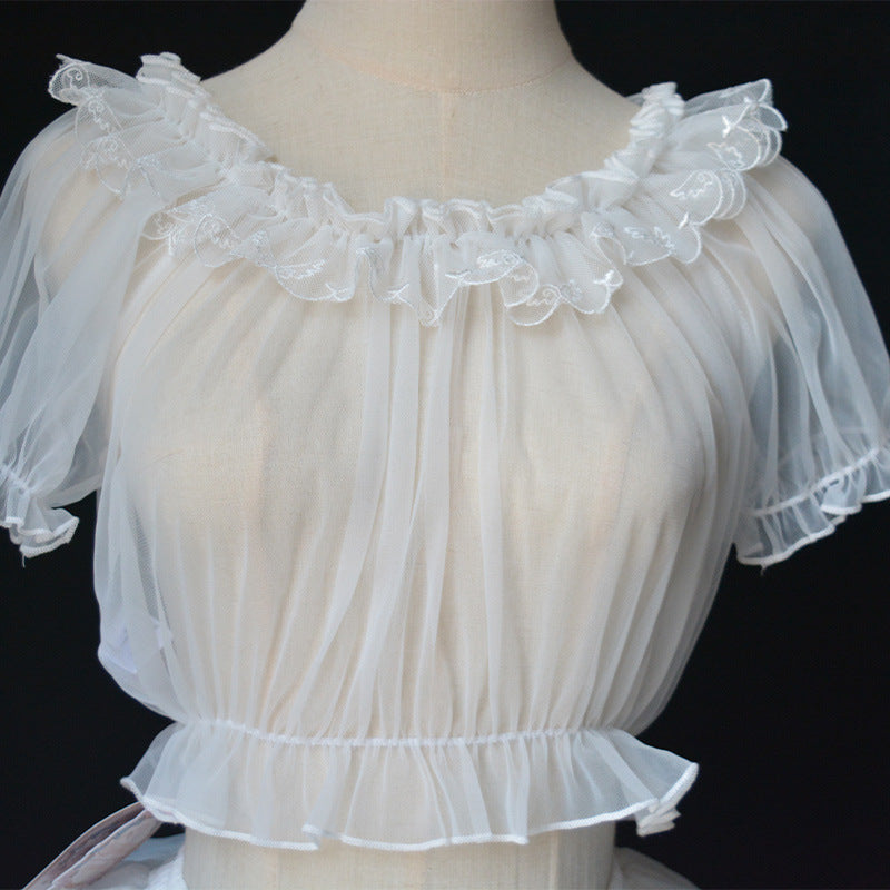 Lolita  Tulle Blouse  by0991