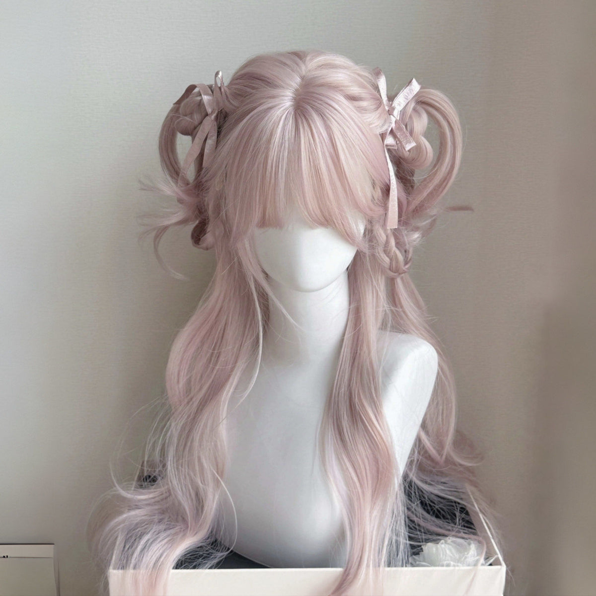 Pink Lolita Long Big Wave Curly Wig BY9104