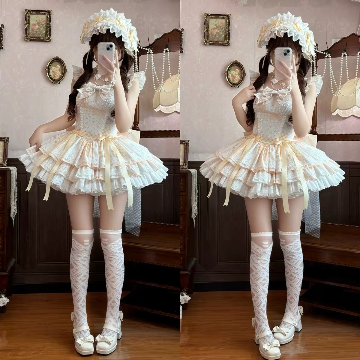 5 Colors Train Light Lolita JSK Lace Fairy Dress|In Stock BY0044