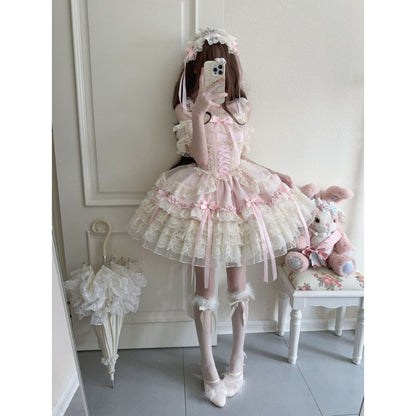 Lolita Dress Ballet Style JSK Sleeveless Strap Dress  BY9112