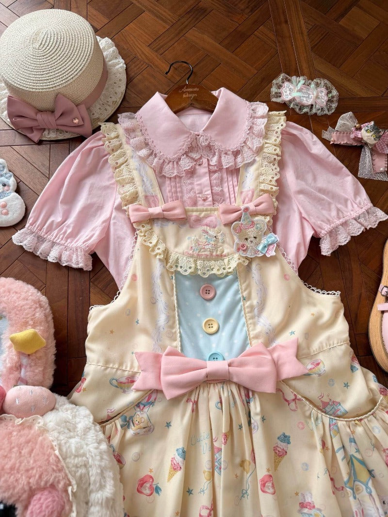 4 Color Cotton Lolita  Blouse BY1013