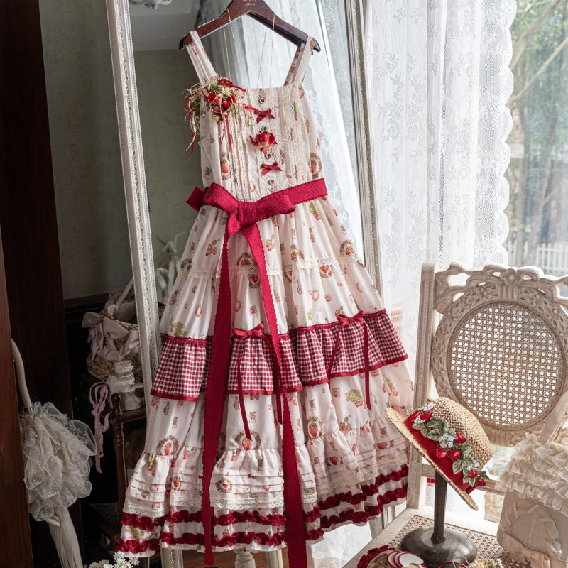 Sweet Little Strawberry Lolita JSK Dress BY1016