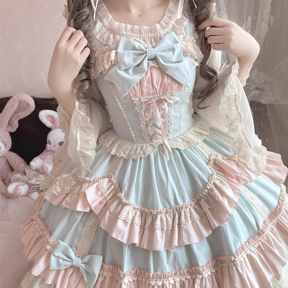 Chiffon Hime Sleeve Lolita Blouse Versatile Undershirt by0909
