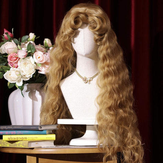 rincess Diary - French Fluffy Wool Curl Long Lolita Wig by0994