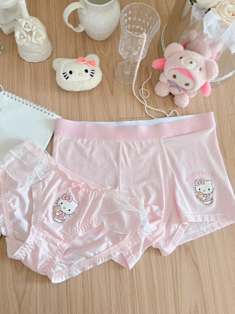 Japanese Cute Hello Kitty Matching Underwear Set for Couples BY2502