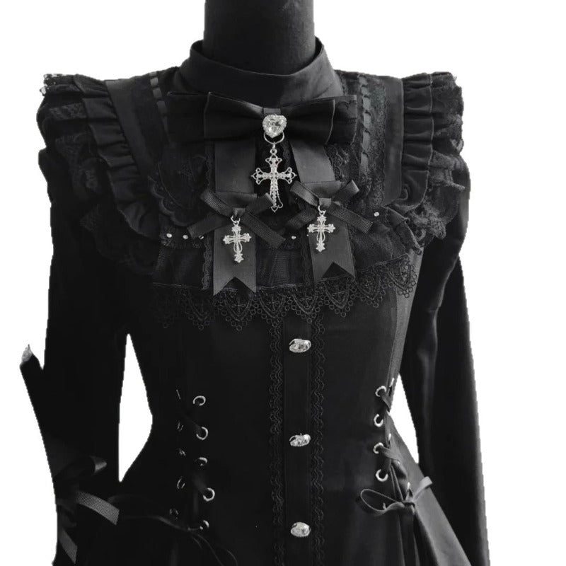 Cute Lolita Flutter Sleeve Dress BY9292