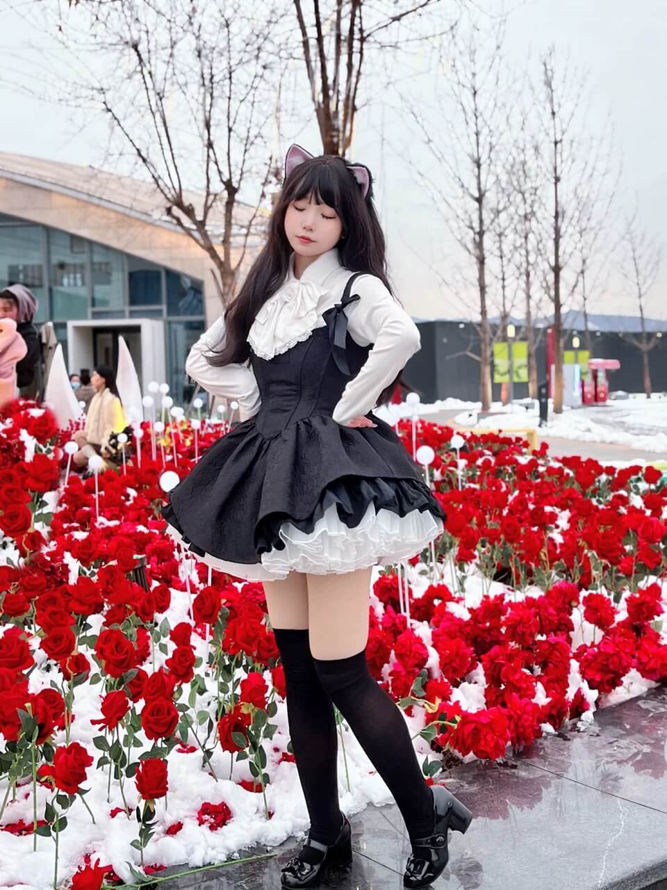 4-Layer Boneless Lolita Petticoat 35cm Short Fluffy Organza Underskirt BY9291