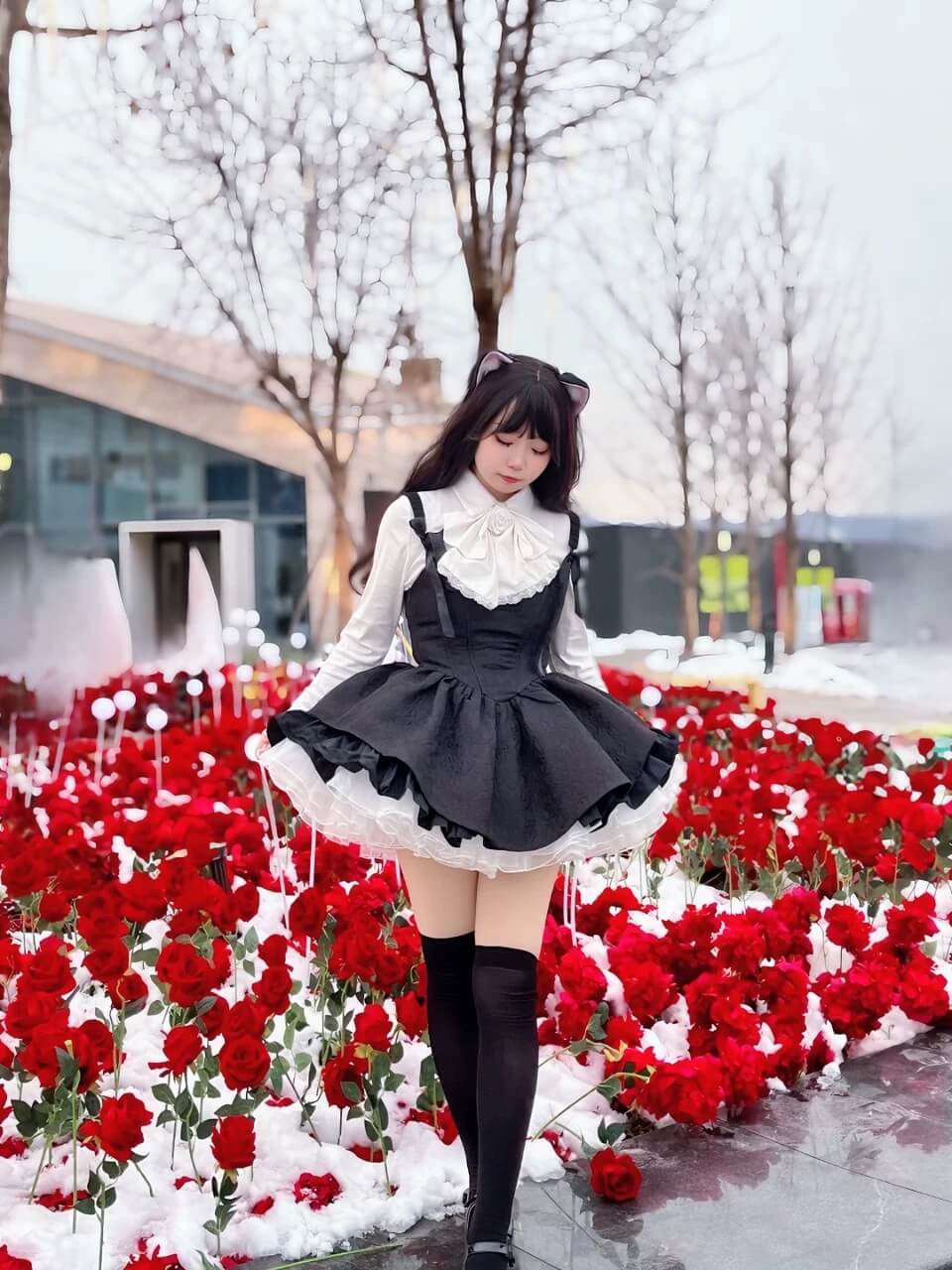 4-Layer Boneless Lolita Petticoat 35cm Short Fluffy Organza Underskirt BY9291