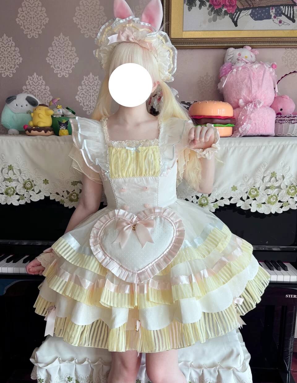 4-Layer Boneless Lolita Petticoat 35cm Short Fluffy Organza Underskirt BY9291